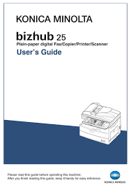 The 25e does not support signed smb traffic. Konica Minolta Bizhub 25 User Manual Pdf Download Manualslib