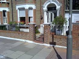 Garden Wall With Railings For Small