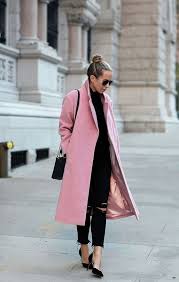 Outfit With Pink Coat On Stylevore