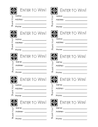 Collection Of Door Prize Drawing Template Download More