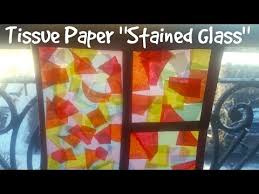 Make Stained Glass With Tissue Paper