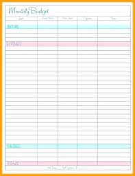 Personal Finances Spreadsheet Expenses Budget Format Excel