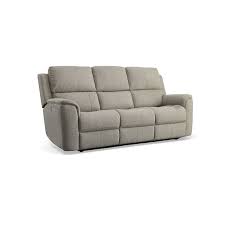 henry power reclining sofa light grey