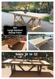 Diy Large Outdoor Dining Table Diy