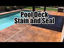 Pool Deck Stain And Seal