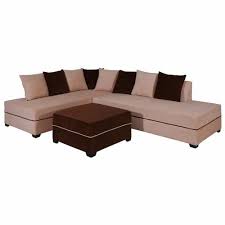 Modern Wooden L Shape Sofa With