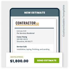 free contractor estimate template