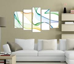 Abstract Wall Art Decoration Color Waves