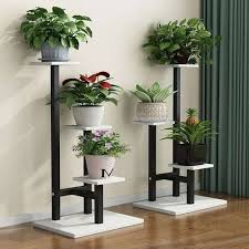 3 Layers Metal Plant Shelves Flower Pot