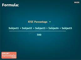 how to calculate icse 10th percene