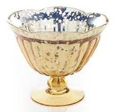Vase Gold Mercury Bowl 5 75x6 Gold