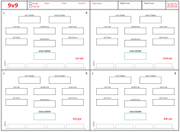 Soccer Formations And Systems As Lineup Sheet Templates