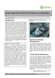 environmental clean up caigns