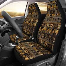 Golden Boho Aztec Car Seat Covers