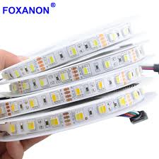 Foxanon Dc 12v Led Lighting Strip Tape Double Color Temperature Adjustable 5m Flexible 3a 24 Keys Remote Night Square Christmas Aliexpress