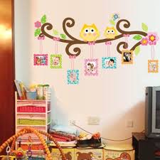 Wall Sticker Owl Picture Frame Photo