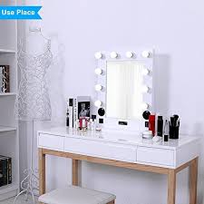hollywood lighted vanity mirror