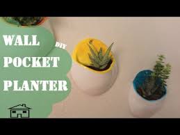 Wall Pocket Planter Diy