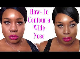 how to contour a wide nose