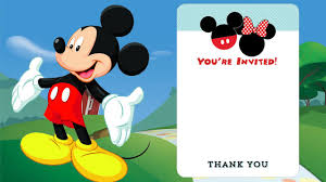 Free Printable Mickey Mouse Invitations Exclusive