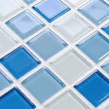 Crystal Glass Mosaic Tiles Swimming
