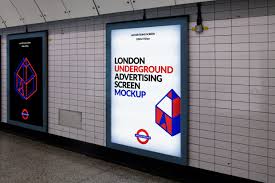 So, ads are often the only things to look at. Free London Underground Advertising Screen Mockup Free Mockup