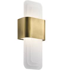 Kichler 44162nbrled Serene Led 7 Inch Natural Brass Wall Sconce Wall Light