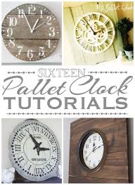16 Pallet Clock Tutorials