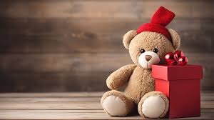 cute teddy bear with s background
