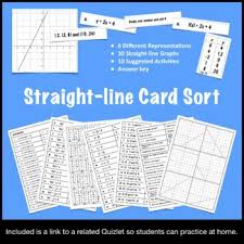 Line Graphs Graphing Cards