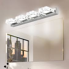 Modern Bathroom Lighting Led Crystal Mirror Front Make Up Wall Lamp Vanity Light Ebay