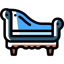 Sofa Detailed Rounded Color Omission Icon