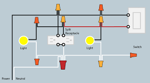 This 3 wire is used for the travelers and the neutral. How Do You Wire Multiple Lights And A Split Receptacle To 3 Way Switches Home Improvement Stack Exchange
