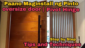 pivot hinge door installation