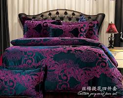 european bedding sets dark purple