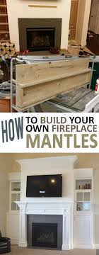 how to build your own fireplace mantel