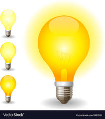 Colored Light Bulbs Icons Royalty Free Vector Image