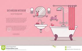 Bathroom End Stock Vector Illustration Of Bath Design