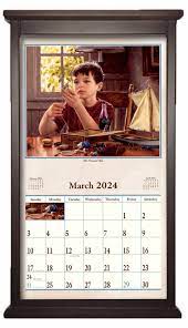 Calendar Frame Contemporary Walnut