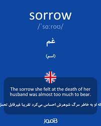 نتیجه جستجوی لغت [sorrow] در گوگل