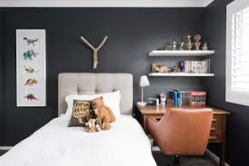 Wayfair offers thousands of design ideas for every room in define a welcoming experience in any kids' bedroom inspired by this coastal idea from our customers' homes. 75 Beautiful Kids Room Room With Black Walls Ideas Designs May 2021 Houzz Au