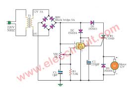 scr dc motor sd control circuit
