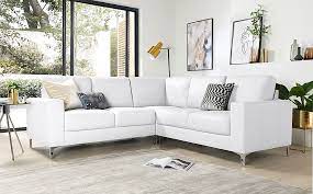 Baltimore Corner Sofa White Premium