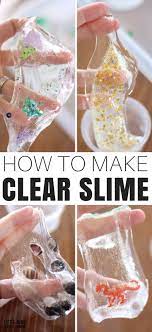 how to make clear slime little bins