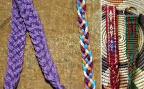 How to braid using 4 strands. Tutorial 5 Strand Flat Braid Backstrap Weaving