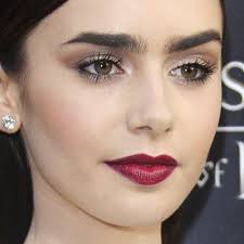 lily collins makeup silver eyeshadow