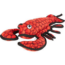 larry lobster squeaky plush dog toy