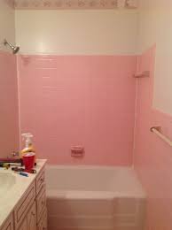 adhesive from 1950's pink wall tiles