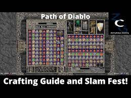 path of diablo crafting guide you