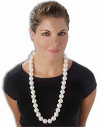 Details About Roaring 20s 20s Jumbo Big Fake Pearl Jewelry Necklace Pearls Costume Accessory